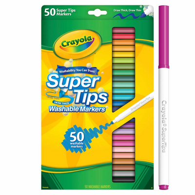 Crayola Washable Tússlitir | 50stk