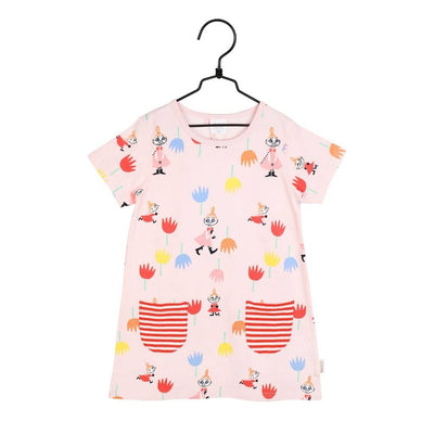 Bleikur Múmín Tulip Tunic Kjóll | Mía Litla og Mímla